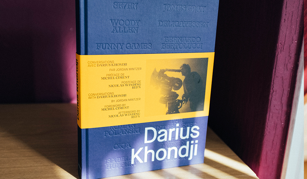 Front cover of Conversations with Darius Khondji book. 