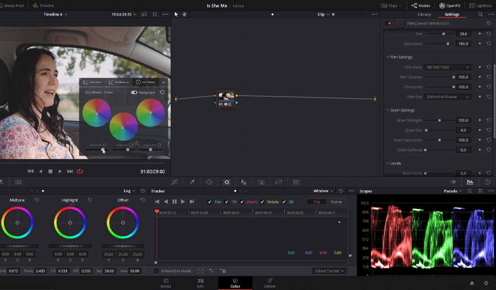 DaVinci Resolve with Nitrate. 