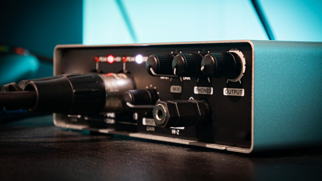 a USB and XLR audio interface. 