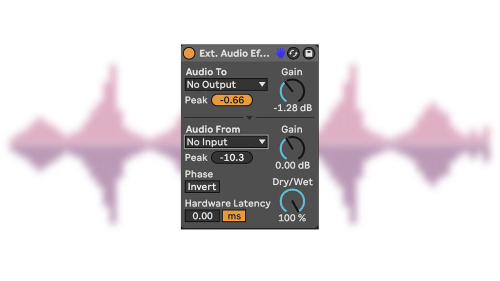 External Audio Effect plug-in from Ableton Live