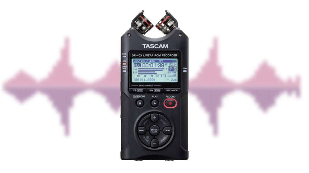 DR-40X, 4-CHANNEL PORTABLE HANDHELD FIELD RECORDER WITH USB INTERFACE