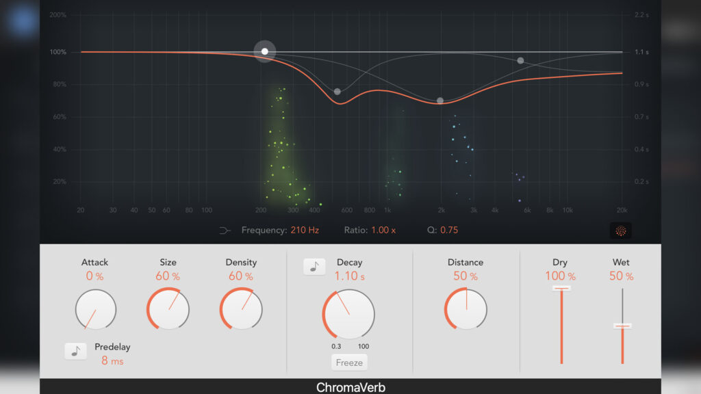 Screenshot of Logic Pro's ChromaVerb Plug-in