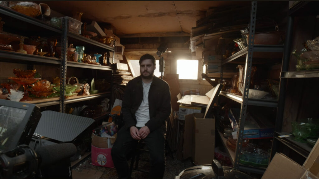 A mysterious figuer in a garage. Illuminated by rim light behind the scenes example. 