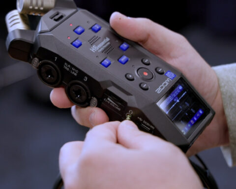 Zoom H6 Essential in Man's Hand